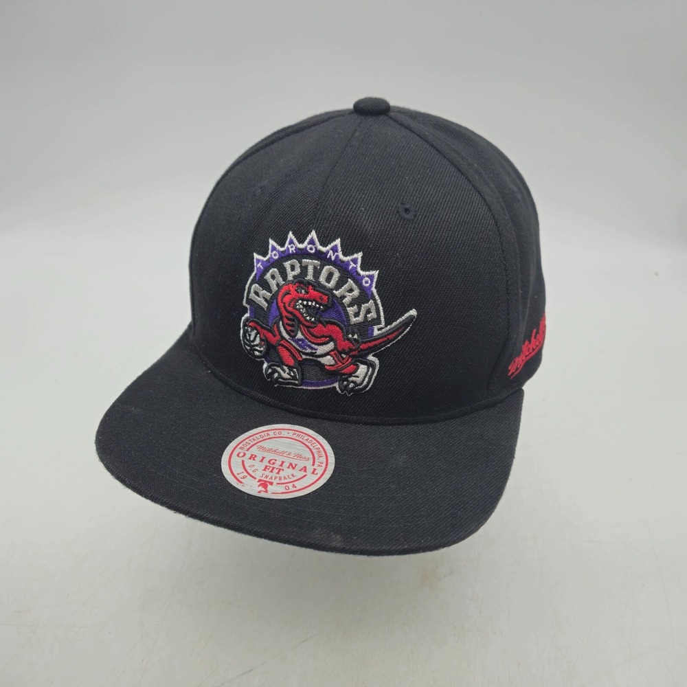 Mitchell & Ness Toronto Raptors Strapback Hat Baseball Cap Black NBA Basketball